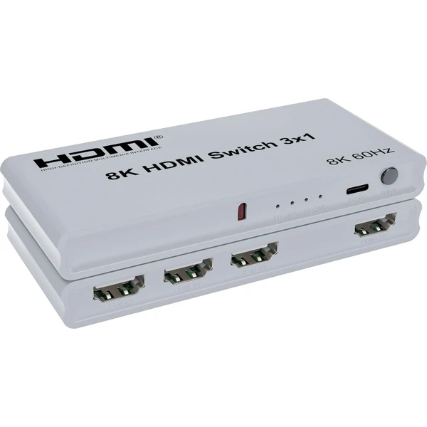 PremiumCord 8K@60Hz, 4K@144Hz HDMI switch 3:1 s diaľkovým ovládačom - Ostatné - Hlavný obrázok