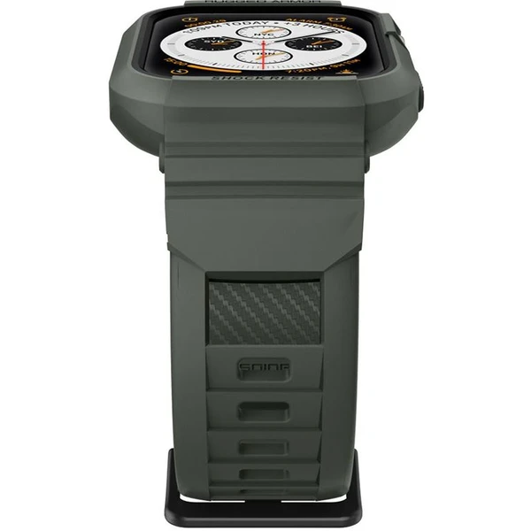 Spigen Rugged Armor Pro remienok s puzdrom Apple Watch 44/45mm zelený - Remienky - Obrázok YSPJF00101