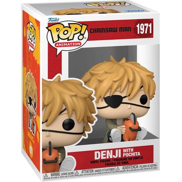 Funko POP! #1971 Animation: Chainsaw Man - Denji with Pochita - Funko POP! - Obrázok YU7H000K01