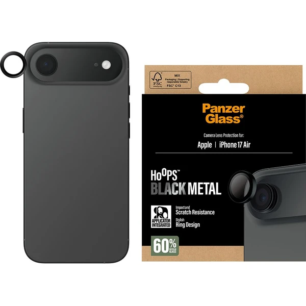 PanzerGlass® Hoops skla Apple iPhone Air čierne - Ochranné fólie a sklo - Obrázok YUEH000K01