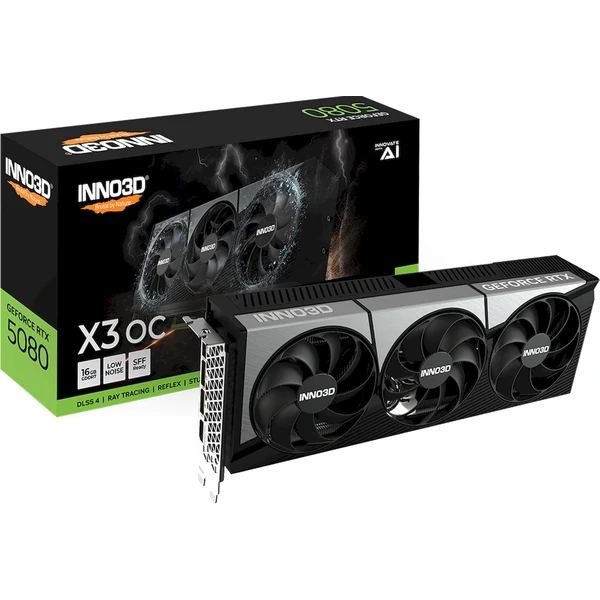 INNO3D NVIDIA GeForce RTX 5080 X3 16GB GDDR7 - Grafické karty - Obrázok YUNH000K01