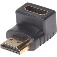 PremiumCord HDMI/HDMI redukcia so zahnutým konektorom čierna - Káble a redukcie