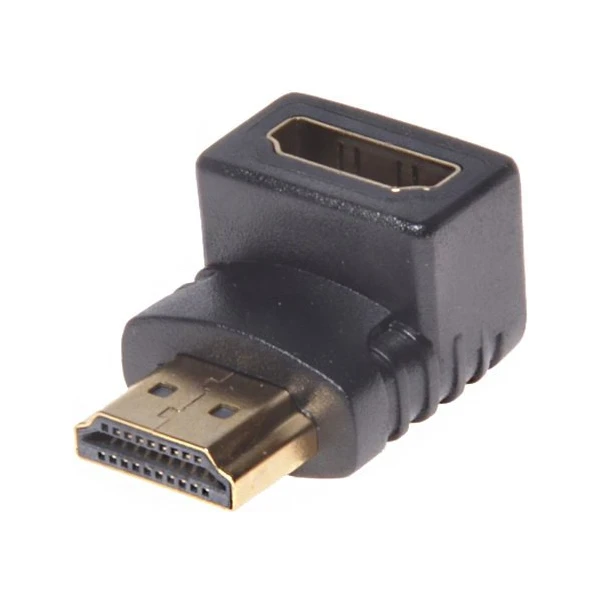 PremiumCord HDMI/HDMI redukcia so zahnutým konektorom čierna - Káble a redukcie - Hlavný obrázok