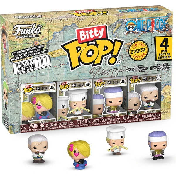 Funko Bitty POP! One Piece - Sanji 4 pack (Šanca na chase) - Funko POP! - Hlavný obrázok