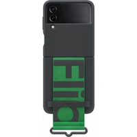 Samsung EF-GF721TB Silicone Cover Strap Flip4,Blac - Puzdra