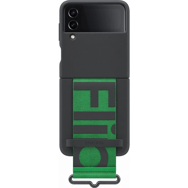 Samsung EF-GF721TB Silicone Cover Strap Flip4,Blac - Puzdra - Hlavný obrázok
