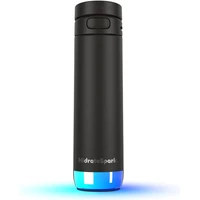 HidrateSpark PRO 2 múdra fľaša so slamkou, 621 ml čierna - Inteligentné fľaše