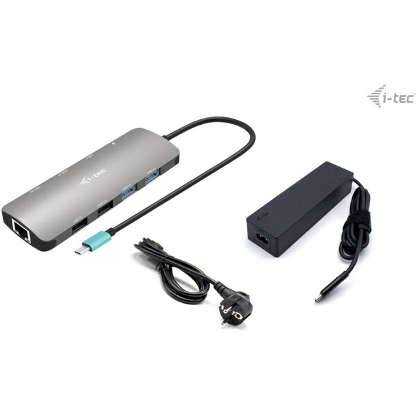 E-shop i-tec USB-C Metal Nano 2x HDMI dokovacia stanica + nabíjačka