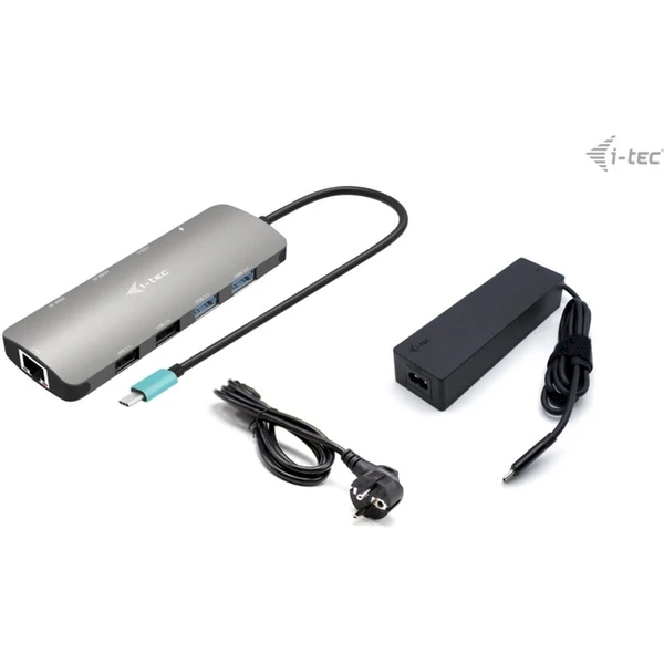 i-tec USB-C Metal Nano 2x HDMI dokovacia stanica + nabíjačka - Dokovacie stanice - Hlavný obrázok
