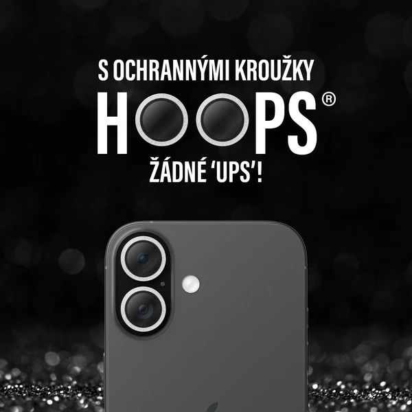 PanzerGlass® Hoops skla Apple iPhone 17/16/16 Plus trblietavo strieborné - Ochranné fólie a sklo - Obrázok YXEH000K01