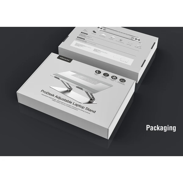 Nillkin ProDesk Adjustable stojanček na notebook šedý - Stojany - Obrázok YXGZ000501