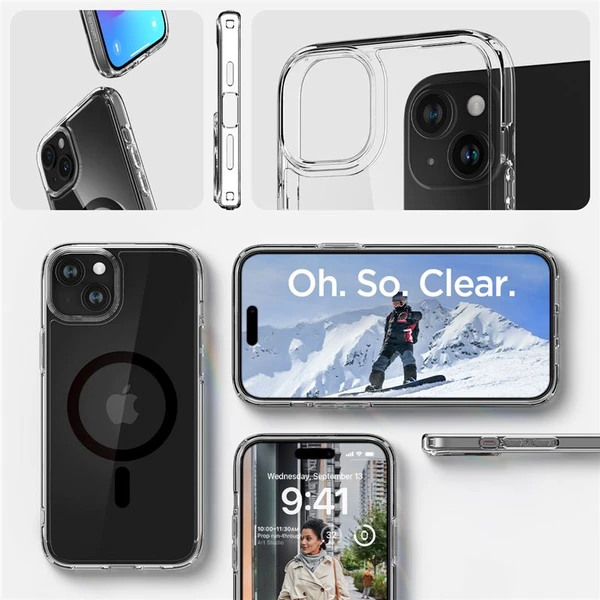 Spigen Ultra Hybrid MagFit kryt iPhone 15 čierny - Puzdra - Obrázok YXV8000601