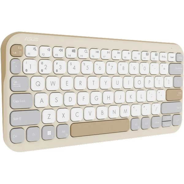 ASUS Marshmallow Keyboard KW100 bezdrôtová klávesnica (CZ/SK) béžová - Klávesnice - Obrázok YYDI000K01