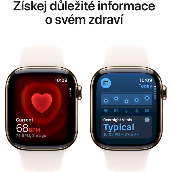 Apple Watch Series 11 Cellular (46mm) Zlatý Titan so svetlo rumeným športovým remienkom S/M - Inteligentné hodinky - Obrázok YYRH000K01