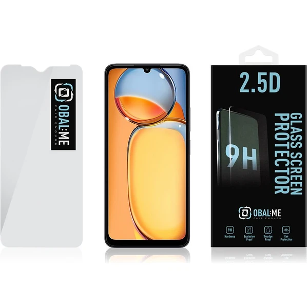 OBAL:ME 2.5D Tvrdené Sklo pre Xiaomi Redmi 13C 4G/Poco C65 číre - Ochranné fólie a sklo - Obrázok YYX3000P01