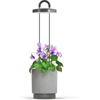 Click and Grow Smart Garden 1 HydroVase by Ermonix šikovný kvetináč sivý - Kvetináče
