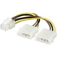 Premiumcord Redukcia napájacia 5.25" Molex - 6 pin pre PCI-E grafické karty - Káble a redukcie