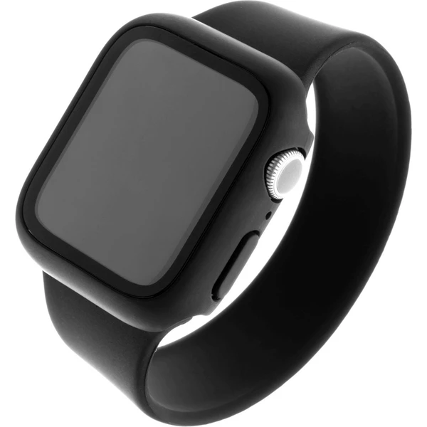 FIXED Pure+ púzdro s temperovaným sklom Apple Watch 44mm čierne - Puzdra - Obrázok Z0D4100501