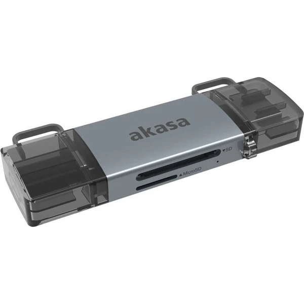 AKASA 2-In-1 USB 3.2 OTG Dual čítačka kariet - Čítačky čipových kariet - Obrázok Z0JO000K01