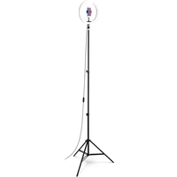 CONNECT IT Selfie12Ring kruhové 12" LED svetlo + statív 2,1 m - Nástroje na streaming
