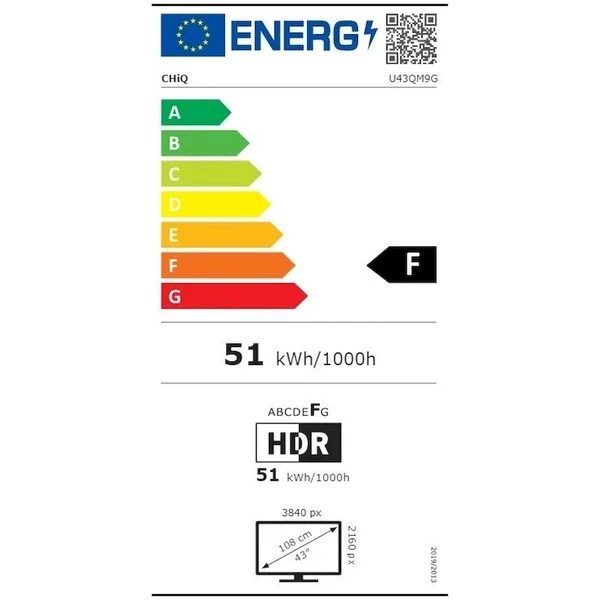 CHiQ Smart TV U43QM9G 43" - Televízia - Obrázok Z1CF000P01