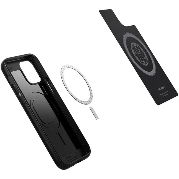 Spigen MagArmor magnetický kryt Apple iPhone 12/ 12 Pro čierny - Puzdra - Obrázok Z1FL000501