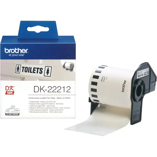 Brother DK-22212 filmová rolka čierna na biele, 62 mm - Pásky pre štítkovače - Hlavný obrázok