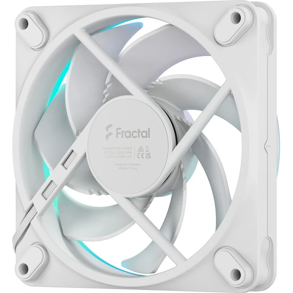 Fractal Design Momentum 12 RGB biely - Ventilátory pre PC - Obrázok Z1JF000O01