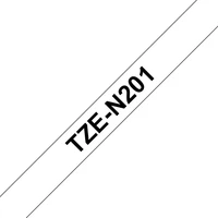 Brother TZe-N201 páska čierna na bielom 3,5 mm - Pásky pre štítkovače