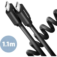 AXAGON BUCM-CM20TB TWISTER USB-C/USB-C napájací kábel 60W 1,1m čierny - Káble a redukcie