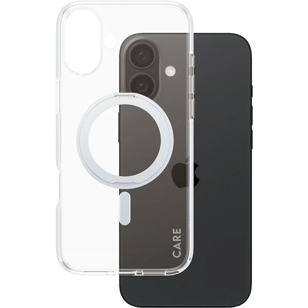 PanzerGlass® CARE kryt Apple iPhone 16 Plus MagSafe KickStand číry/sivý - Puzdra - Obrázok Z208000P01