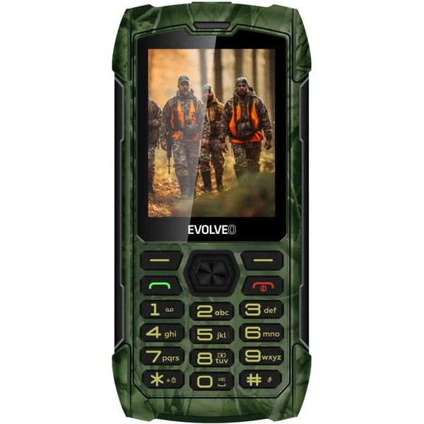 EVOLVEO StrongPhone H1 vodotesný odolný Dual SIM telefón lovecká kamufláž - Mobilné telefóny - Obrázok Z23F000P01
