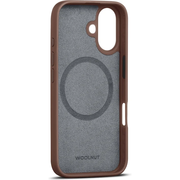 Woolnut MagSafe kožený kryt iPhone 16 Plus hnedý - Puzdra - Obrázok Z288000O01