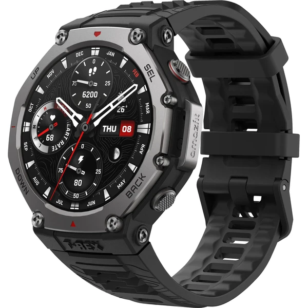 Amazfit T-Rex 3 chytré hodinky čierne - Inteligentné hodinky - Hlavný obrázok