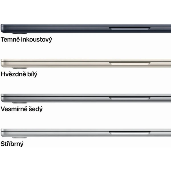 CTO Apple MacBook Air 15,3" (2023) / 16GB / CZ KLV / 70W / atramentová / 256GB SSD (Ďalšia) - Notebooky - Obrázok Z2I2000701