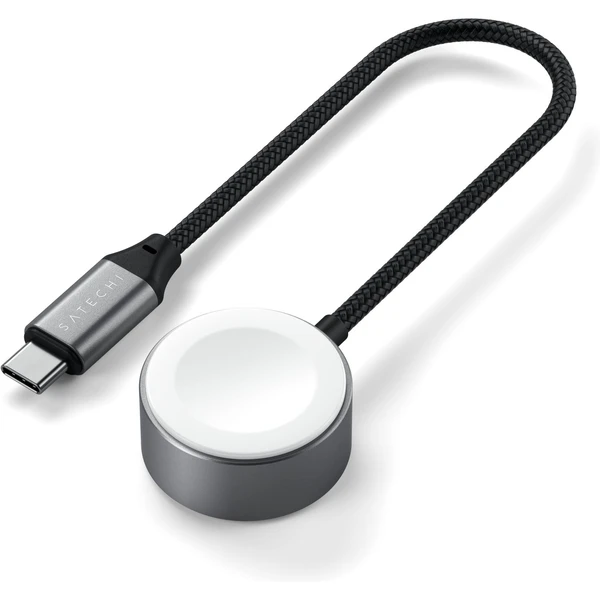 Satechi USB-C magnetický napájací kábel pre Apple Watch 5W 0,2m vesmírne šedý - Káble a redukcie - Obrázok Z2MD000N01