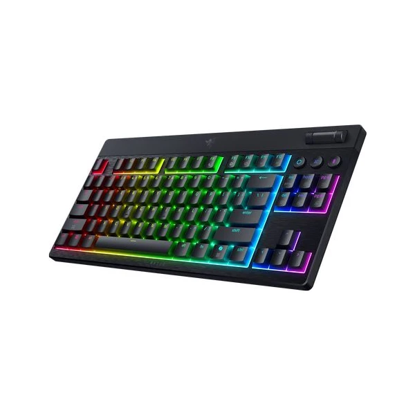 Razer BlackWidow V4 Low-profile Tenkeyless HyperSpeed ??Yellow Switch herná klávesnica (US) čierna - Klávesnice - Obrázok Z2NI000K01