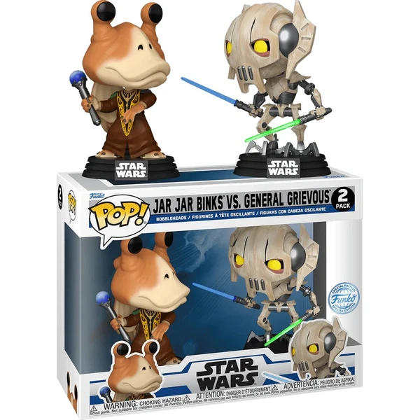 Funko POP! SW: The Clone Wars - Jar Jar Binks vs. General Grievous 2pack (2 figúrky) - Funko POP! - Hlavný obrázok