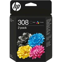 HP 6L6S6UE č. 308 čierna + farebná originálna - Cartridge