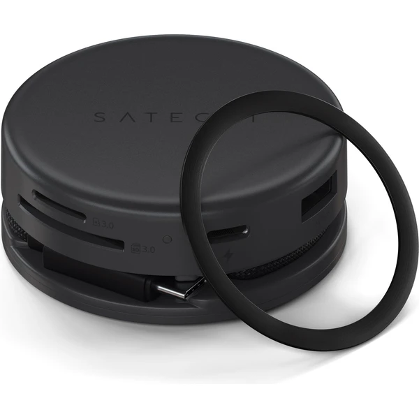 Satechi OntheGo 7v1 USB multiportový Hub čierny - USB huby - Obrázok Z30N000K01