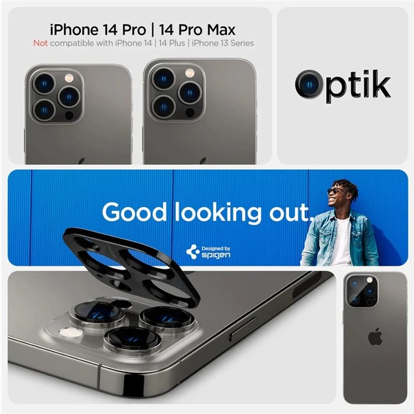 Spigen Glass tR Optik 2 Pack skla iPhone 16 Pro/16 Pro Max/15 Pro/15 Pro Max/14 Pro/14 Pro Max čiern - Ochranné fólie a sklo - Obrázok Z319000601