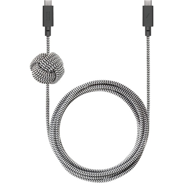 Native Union Anchor Cable USB-C 240W nabíjací kábel, 3m, zebra