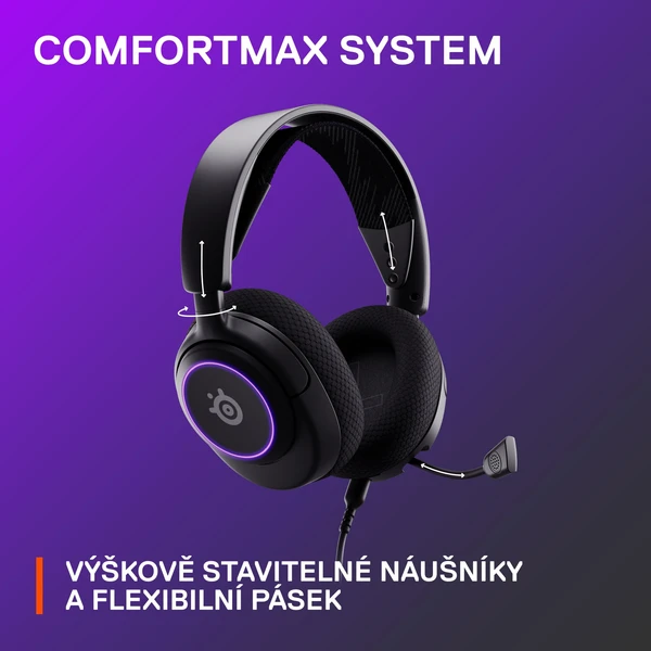 SteelSeries Arctis Nova 3 čierna - Slúchadlá - Obrázok Z3FJ300401