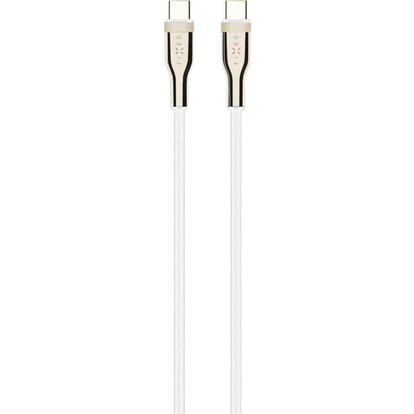 FIXED USB-C/USB-C napájací kábel 100W 1,2m biely - Káble a redukcie - Obrázok Z3VO100501