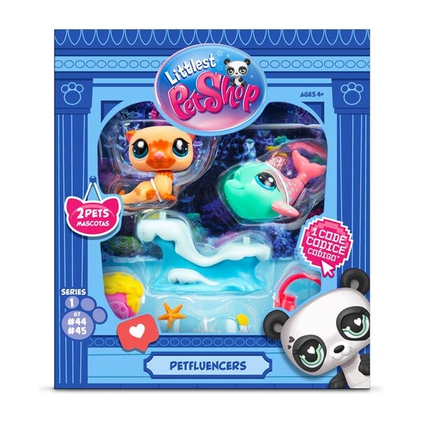 Balenie dvoch figúrok Hasbro Littlest Pet Shop Petfluencers