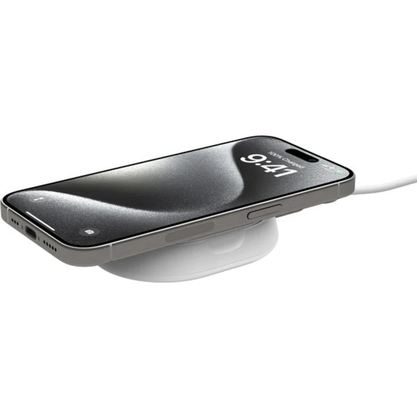 Belkin BOOST CHARGE PRE Qi2/MagSafe nabíjačka (15W) bez adaptéra biela - Nabíjačky - Obrázok Z422000O01