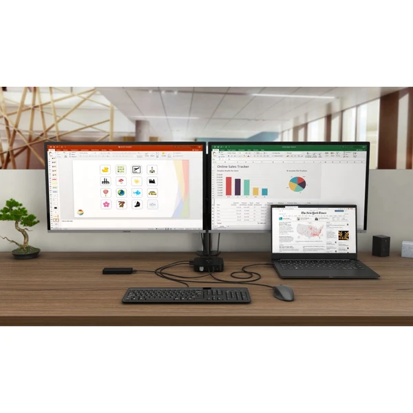 i-tec USB-C Dual Display Docking Station with Power Delivery 100 W - Dokovacie stanice - Obrázok Z49B000501