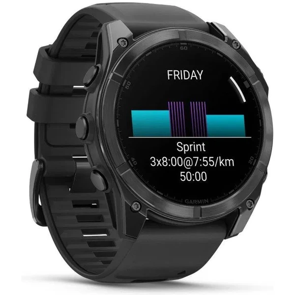 Garmin Fenix 8 AMOLED 51mm sivý/čierny remienok - Inteligentné hodinky - Obrázok Z4J7000P01