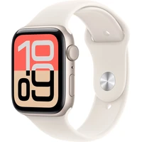 Apple Watch SE 3 (2025) 40mm Hviezdne biely hliník s hviezdne bielym športovým remienkom S/M - Inteligentné hodinky