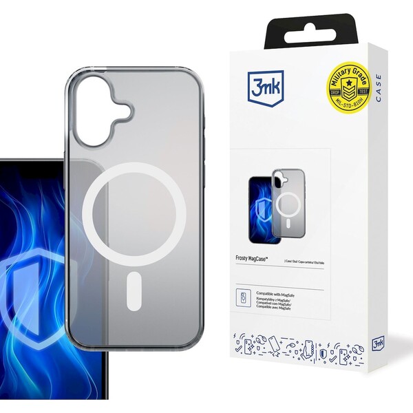 3mk ochranný kryt Frosty MagCase pre Apple iPhone 16E biela